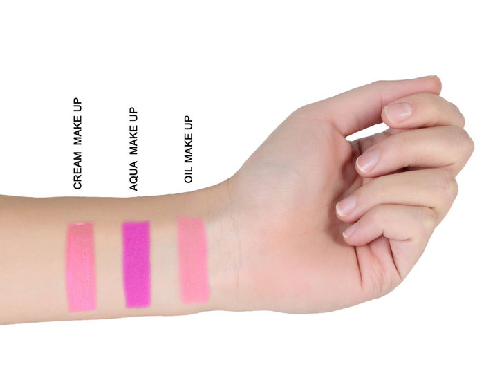 Atosa Maquillage à l'eau couleur Fuchsia avec pinceau