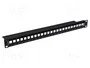 Lanberg Panneau de brassage Keystone 24 ports 1U Rack 19 pouces Noir