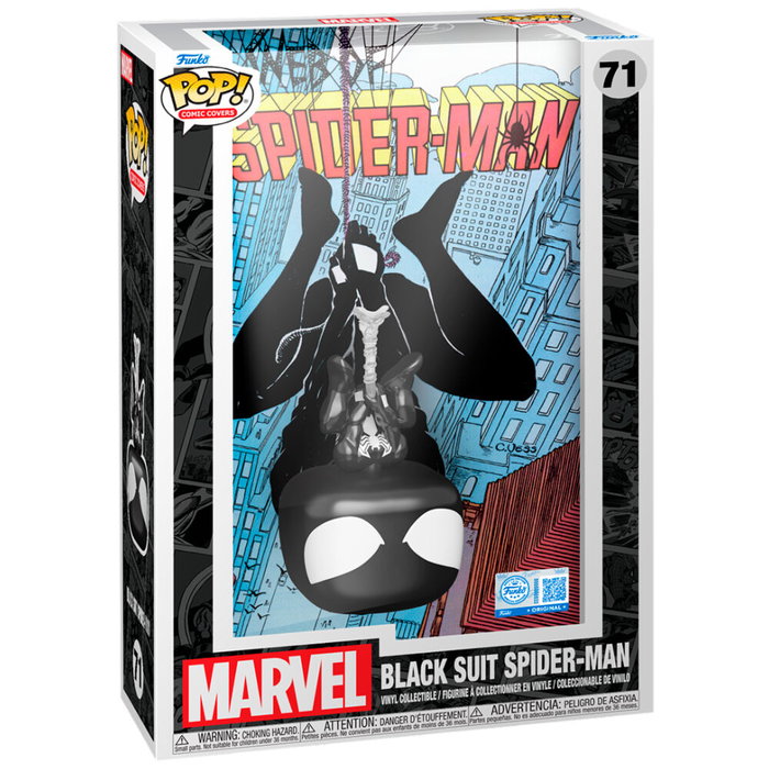 Funko Marvel POP! Heroes Spider-Man Black Suit Comic Cover Funko Marvel POP! Heroes Spider-Man Black Suit Comic Cover