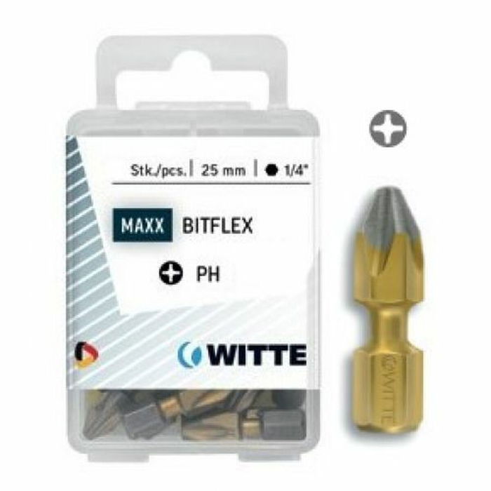 Ensemble de pointes WITTE PH 3 DIAMOND FLEX PH3 5 Unités Ensemble de pointes WITTE PH 3 DIAMOND FLEX PH3 5 Unités