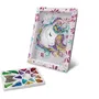 Lansay - Kit Créatif Licorne à Strass, Tableau en Polystyrène, Loisir Enfant 7 ans et + - Blanc