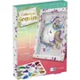 Lansay - Kit Créatif Licorne à Strass, Tableau en Polystyrène, Loisir Enfant 7 ans et + - Blanc