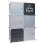 Home Deco Kids Étagère Modulaire 6 Cubes Bleu