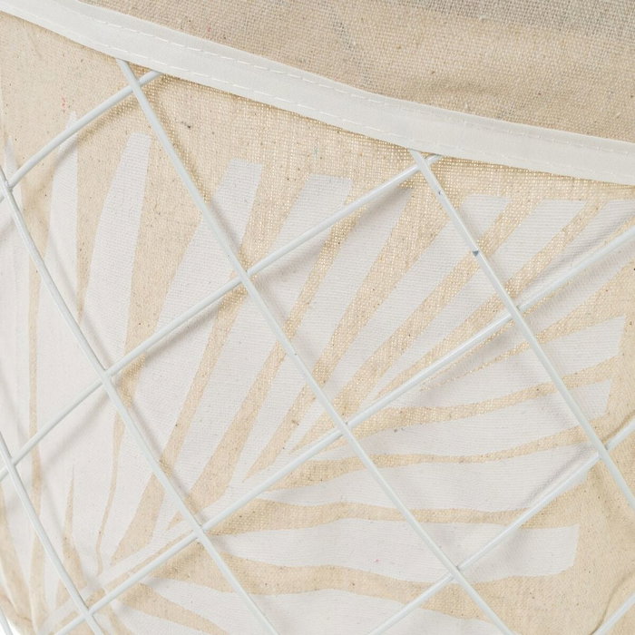 BigBuy Home Lot de paniers NATURLIFE Blanc Sable Fer (3 Unités)