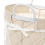 BigBuy Home Lot de paniers NATURLIFE Blanc Sable Fer (3 Unités)