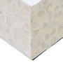 Bougeoir Beige Nacre noire Bois MDF 10,5 x 10,5 x 10,5 cm