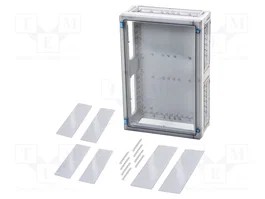 HENSEL ENYSTAR Boîtier mural gris clair transparent 366x546x163mm