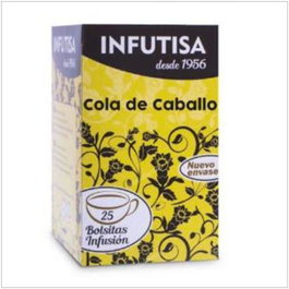 INFUTISA Infusion Cola de Caballo 25 sachets - Plante médicinale diurétique et dépurative