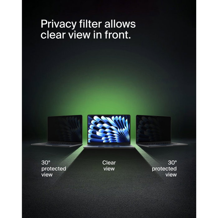 Belkin ScreenForce TruePrivacy Protecteur d'écran pour MacBook Air 15 M2/M3 Belkin ScreenForce TruePrivacy Protecteur d'écran pour MacBook Air 15 M2/M3
