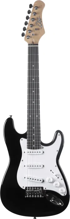 EKO Guitare Électrique Starter ST100 Format 3/4 Type Strat Noir