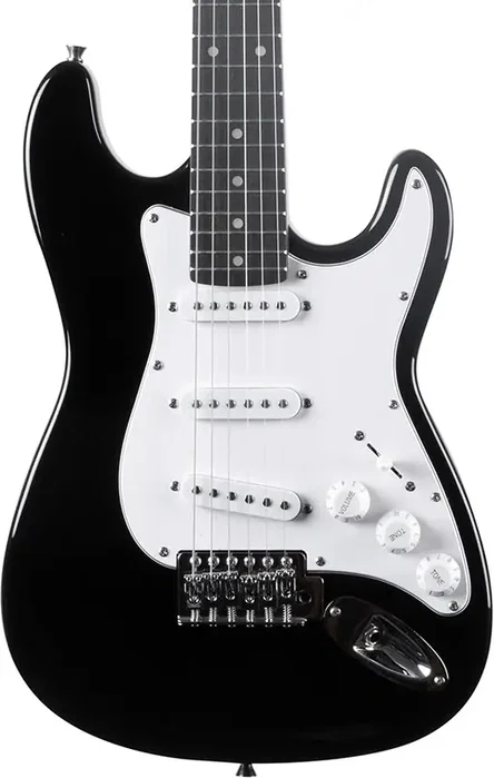 EKO Guitare Électrique Starter ST100 Format 3/4 Type Strat Noir