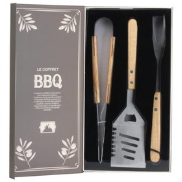 Cook Concept Kit de 3 ustensiles de barbecue en acier inoxydable