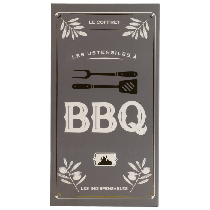 Cook Concept Kit de 3 ustensiles de barbecue en acier inoxydable Cook Concept Kit de 3 ustensiles de barbecue en acier inoxydable