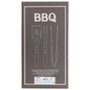 Cook Concept Kit de 3 ustensiles de barbecue en acier inoxydable