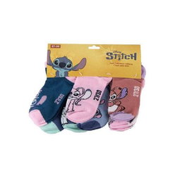 Cerdá - Pack de 3 Paires de Chaussettes Basses Stitch Taille 27/30 - Modèles Assortis - Âge Minimum 3 Ans