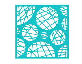 Misskuty Emporte-pièce fin ZAG plaque de cercles 100x100 mm