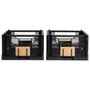 Day Lot de 2 boîtes de rangement pliables 33x24,5 cm noir