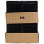 Day Lot de 2 boîtes de rangement pliables 33x24,5 cm noir