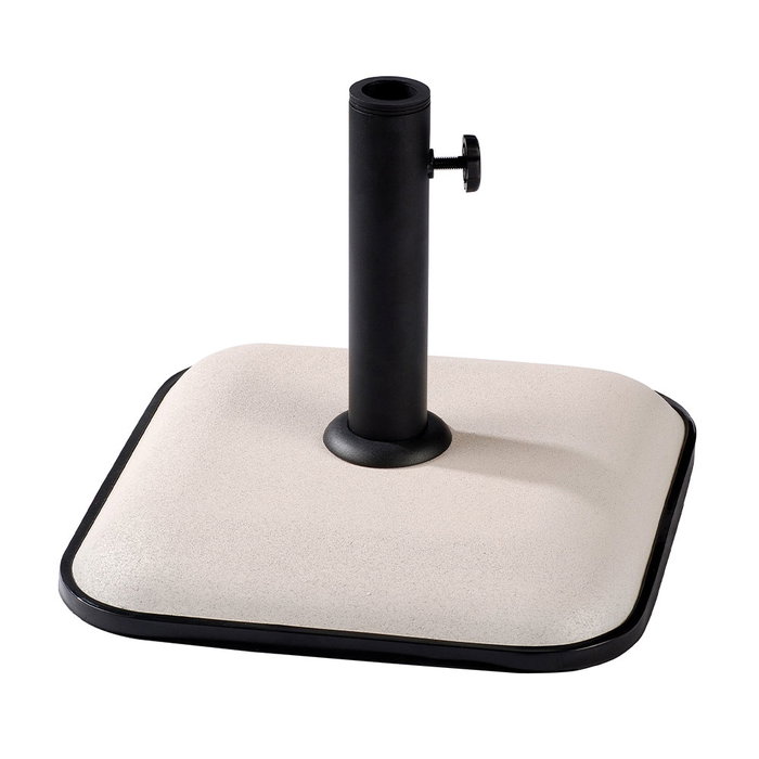 Marbueno 10457 Base carrée pour parasol en ciment 35x35x5,2 cm 11 kg blanc - Jardin, piscine, terrasse Marbueno 10457 Base carrée pour parasol en ciment 35x35x5,2 cm 11 kg blanc - Jardin, piscine, terrasse