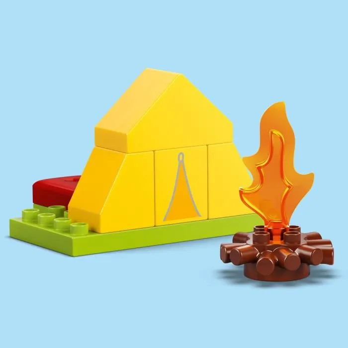 LEGO DUPLO - Jeu de construction Peppa Pig Les Vacances au Camping - 10452 - Jeu éducatif 32 pièces pour enfants dès 2 ans