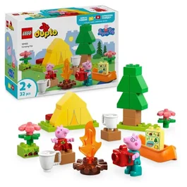 LEGO DUPLO - Jeu de construction Peppa Pig Les Vacances au Camping - 10452 - Jeu éducatif 32 pièces pour enfants dès 2 ans