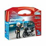 Playmobil Valisette Motard de Police - Garçon - 13 éléments