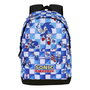 Karactermania Sac à dos urbain léger Sonic The Hedgehog Blue Lay 30x18x41cm avec compartiment unique, compartiment à électronique et sangle trolley