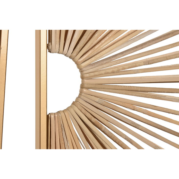 Décoration murale Home ESPRIT Doré Naturel 50 x 2 x 100 cm (2 Pièces) Décoration murale Home ESPRIT Doré Naturel 50 x 2 x 100 cm (2 Pièces)