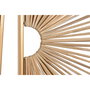 Décoration murale Home ESPRIT Doré Naturel 50 x 2 x 100 cm (2 Pièces)