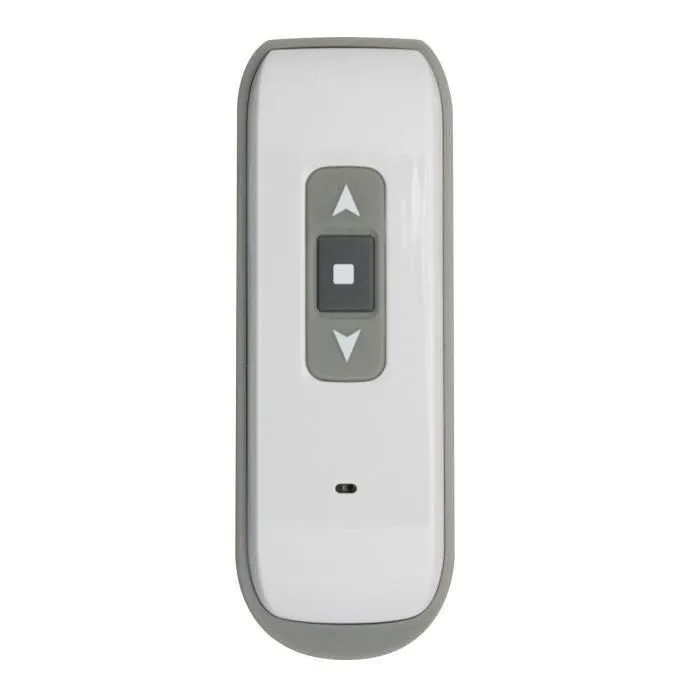 Volet roulant PVC Blanc H155 cm x L120 cm - Motorisation électrique radio avec télécommande - Double paroi, coffre et glissières aluminium thermo-laqué