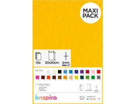 Innspiro Feutre acrylique jaune feuilles 20x30cm x 2mm