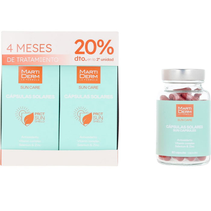 Martiderm SUN CARE Pack de 2 x 60 gélules solaires