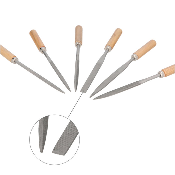 MAURER Ensemble de 6 petites limes en fer