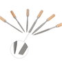 MAURER Ensemble de 6 petites limes en fer