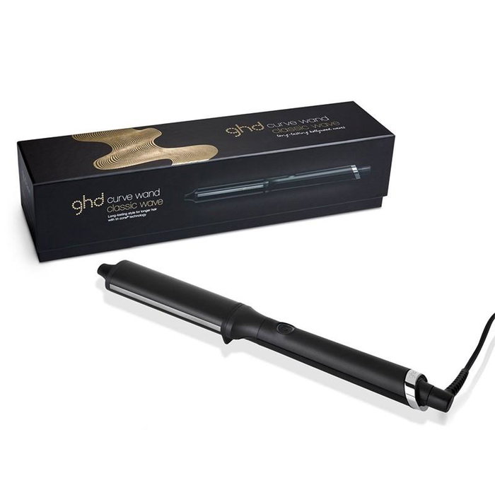 GHD Curve Classic Wave - Rizador avec technologie Tri-Zone®, baril ovale pour ondes durables, température constante 185°C, revêtement céramique GHD Curve Classic Wave - Rizador avec technologie Tri-Zone®, baril ovale pour ondes durables, température constante 185°C, revêtement céramique