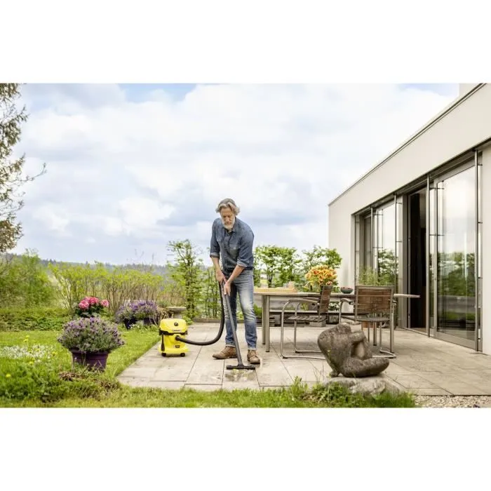 Karcher WD2-18 V-12/18 Aspirateur eau et poussières sans fil, 12 L, autonomie 10 min, batterie non incluse, idéal bricolage