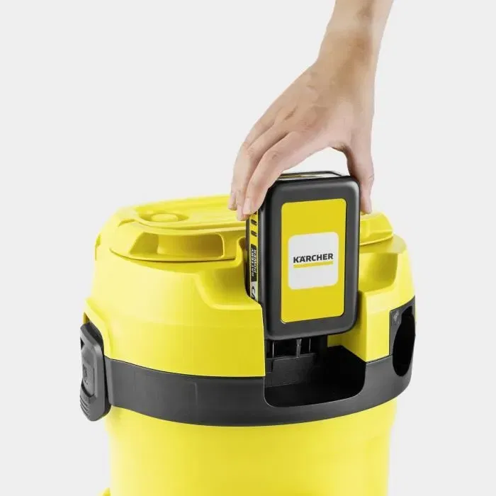Karcher WD2-18 V-12/18 Aspirateur eau et poussières sans fil, 12 L, autonomie 10 min, batterie non incluse, idéal bricolage