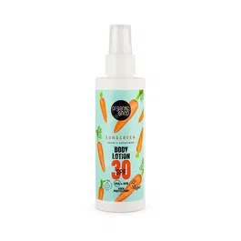 ORGANIC SHOP Lotion corporelle carotte protection solaire SPF30, 150 ml
