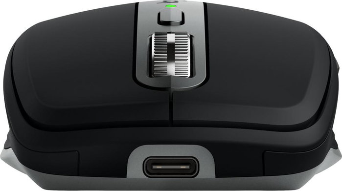 Logitech MX Anywhere 3S Souris Sans Fil Bluetooth pour Mac, Capteur 8000 DPI, Molette MagSpeed, Clics Silencieux, Noir