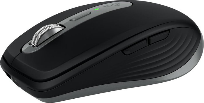 Logitech MX Anywhere 3S Souris Sans Fil Bluetooth pour Mac, Capteur 8000 DPI, Molette MagSpeed, Clics Silencieux, Noir