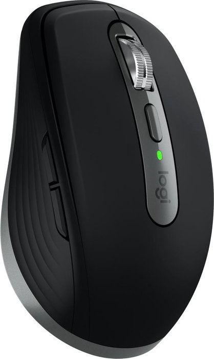 Logitech MX Anywhere 3S Souris Sans Fil Bluetooth pour Mac, Capteur 8000 DPI, Molette MagSpeed, Clics Silencieux, Noir