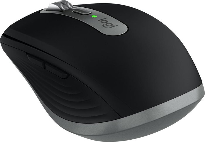 Logitech MX Anywhere 3S Souris Sans Fil Bluetooth pour Mac, Capteur 8000 DPI, Molette MagSpeed, Clics Silencieux, Noir