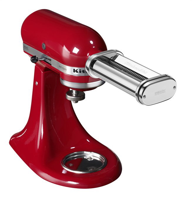 Kitchenaid 5KSMPRA - Machine à pâtes manuelle avec 3 rouleaux pour lasagnes, cannelloni, tagliatelles et spaghetti