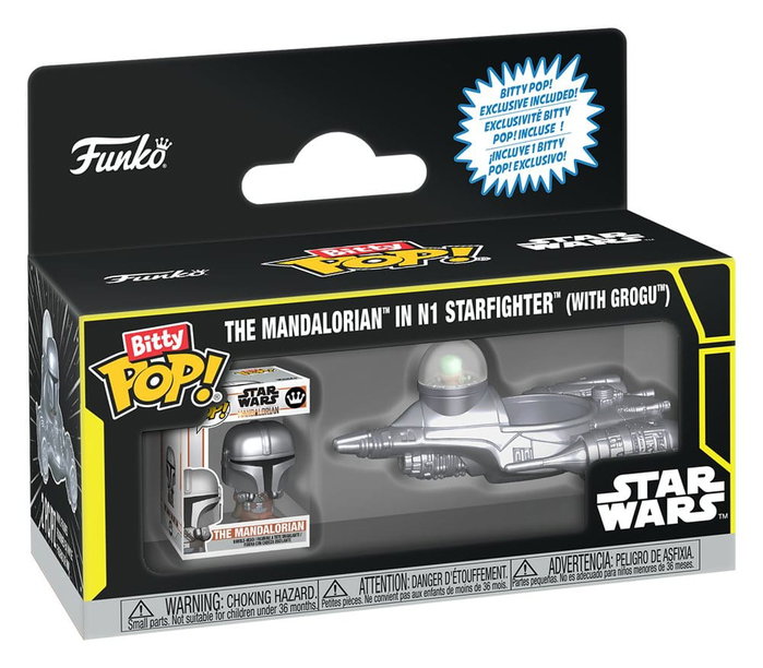 Funko Star Wars Bitty POP! Ride N1 Starfighter avec Mando et Grogu Funko Star Wars Bitty POP! Ride N1 Starfighter avec Mando et Grogu