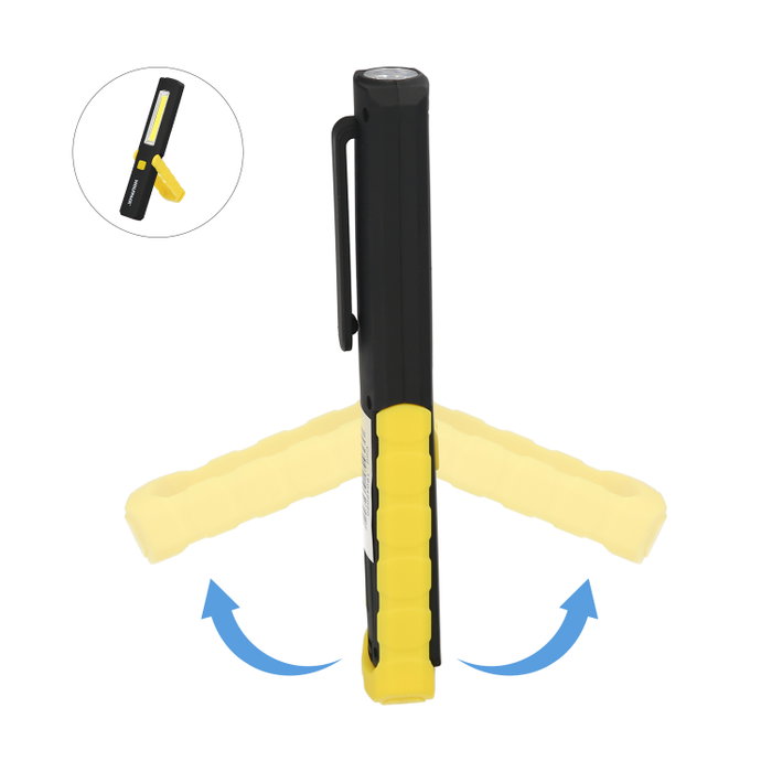 WOLFPACK LINEA PROFESIONAL Lampe de poche LED Multifonction Type Stylo Rechargeable 200 Lumens WOLFPACK LINEA PROFESIONAL Lampe de poche LED Multifonction Type Stylo Rechargeable 200 Lumens