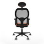 Piqueras y Crespo Chaise de Bureau avec Appui-tête Jorquera 2D036G1 Orange