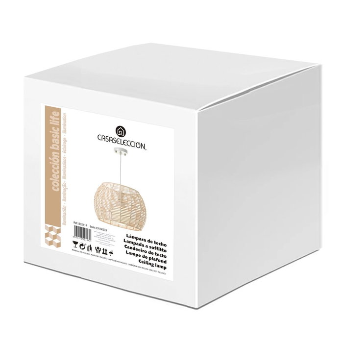 BigBuy Home Suspension Naturel 60 W BigBuy Home Suspension Naturel 60 W