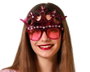 Atosa Lunettes avec Couronne Rose et Brillants pour Femme Adulte