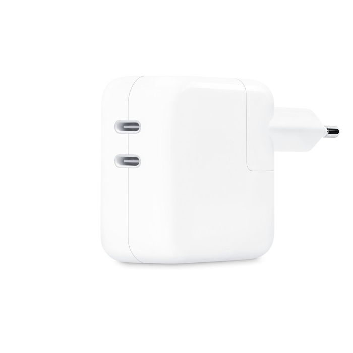 Apple Adaptateur secteur double port USB-C 35 W Blanc Apple Adaptateur secteur double port USB-C 35 W Blanc