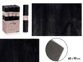 GIFTDECOR Tapis Soft Negro 60x90cm